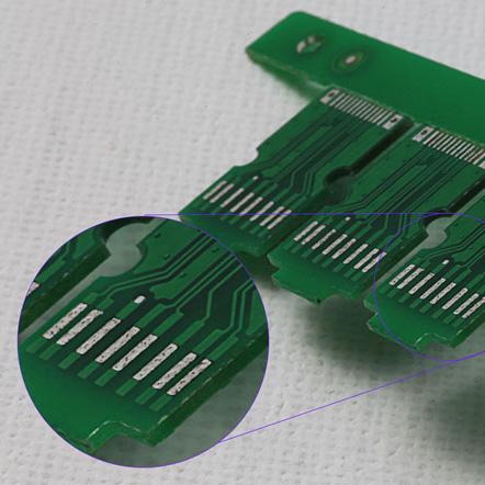 Placas de circuito impreso con grabado láser verde