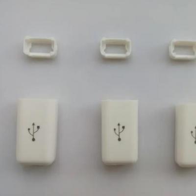 USB case nanosecond UV laser engraving, laser engraving on plastic
