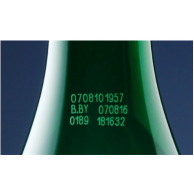 UV lasers marking glass bottle packaging