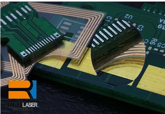 El láser verde RFH se utiliza en el corte y despanelado por láser de placas de circuito impreso