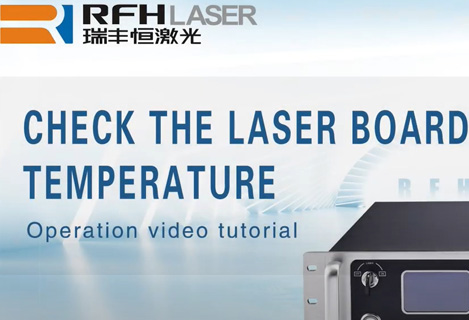 Láser uv RFH dpss comprueba la temperatura de la placa láser
