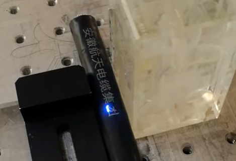 Tubo de plástico de PVC grabado con láser uv RFH 3w 5w