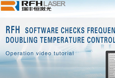 El software del láser ultravioleta RFH comprueba el control de temperatura de frecuencia doble
