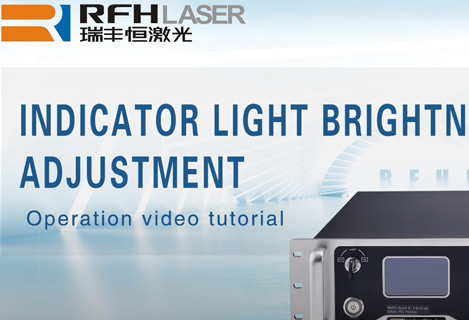 Ajuste del brillo de la luz indicadora de los láseres ultravioleta UV RFH