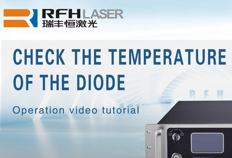 Compruebe el control de temperatura LD del láser de nanosegundos UV DPSS refrigerado por agua RFH