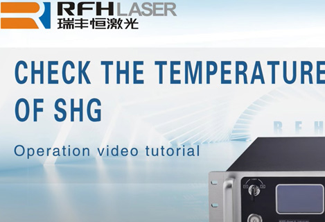 Compruebe el control de temperatura SHG del láser UV refrigerado por agua RFH