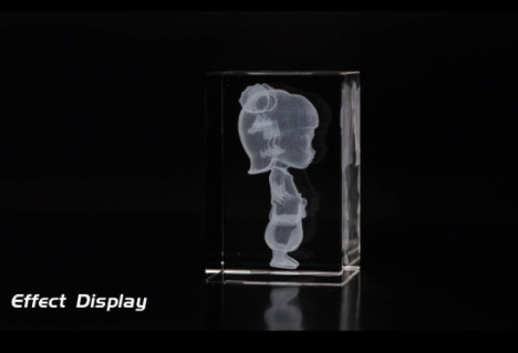 ¡Conoce la Nezha de China! Grabadora láser UV RFH F9 para tallado de cristal en modelos 3D