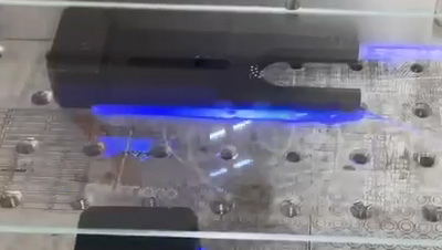 láser uv 355 nm grabado vidrio templado un borde de corte limpio